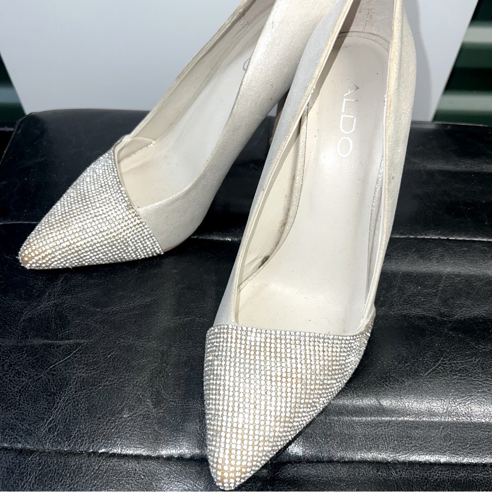 ALDO 7.5 Rhinestone heels